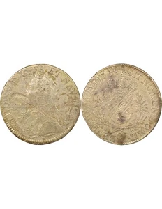 France Louis XV - Ecu Argent au Buste Habillé - 1738 C Caen - Imagen 1 de 3