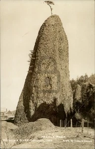 RPPC Columbia River Highway,OR Needles Rock Real Photo Oregon - Picture 1 of 5