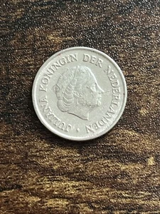1958 Netherlands 25 Cents Actual Coin TB2310* - Picture 1 of 2