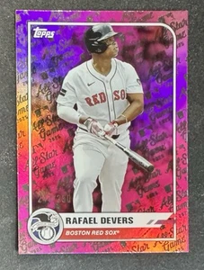 2025 Topps All Star Game Rafael Devers #74 Pink Foil /250 - Boston Red Sox - Picture 1 of 4