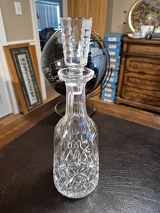 WATERFORD CRYSTAL LISMORE 13-3/8" WINE DECANTER W/ STOPPER EXC - Picture 1 of 5