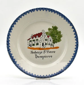 Choisy le Roi Loiny Plate Earthenware Inn St Pierre Dampierre French Plate - Picture 1 of 4