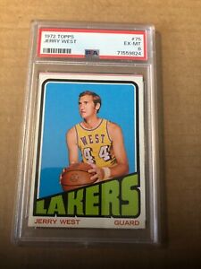 1972-73 Topps #75 Jerry West PSA Graded 6 EX-MT
