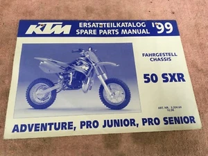 1999 KTM 50 SXR Factory Chassis Parts Manual OEM Vintage Ahrma MX Calvmx - Picture 1 of 4