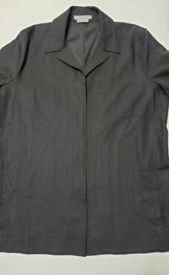 Jaeger Women's UK 10 US 9 Soild Black Lightweight  100% Wool Blazer Jacket  - Image 1 of 4