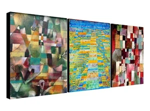 Paul Klee - Abstract Wall Art - Set of 3 Prints - Canvas Wall Art Framed Prints - Picture 1 of 9