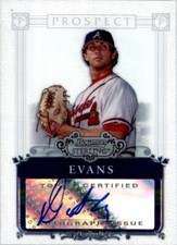 2006 Bowman Sterling Prospects Dustin Evans Auto Atlanta Braves #BSP-DE