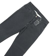 Neu mit Etikett Marco Pescarolo Anzughose unvollkommen US: 32EU: 48 Jeans Baumwolle schwarz Hose