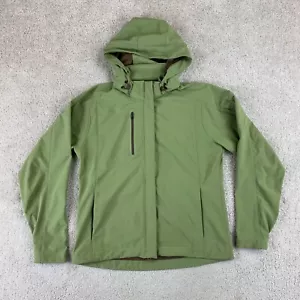 Exofficio Jacket Womens Medium Green Full Zip Removable Hood Long Sleeve - Picture 1 of 14
