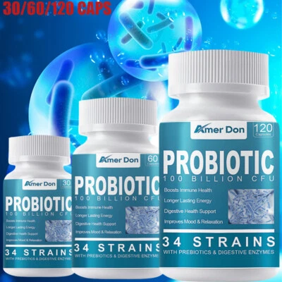 AMER DON Miscela probiotica di Lactobacillus reuteri 100 miliardi di CFU/GRAM capsule 30-120