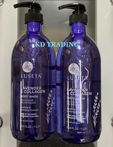 (2er Pack) LUSETA ~ LAVENDEL & KOLLAGEN beruhigendes & feuchtigkeitsspendendes KÖRPERWASCHMITTEL ~ alle Haut - Bild 1 von 5