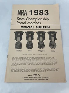 RARE 1983 NRA State Championship Postal Matches Official Bulletin All States - Picture 1 of 4
