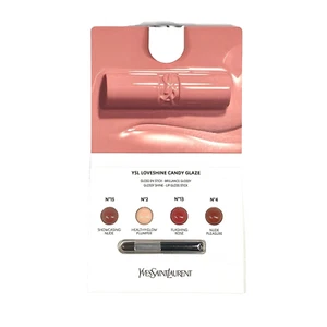 Yves Saint Laurent YSL Loveshine Candy Glaze Gloss 4 Shade Sample Brush Included - Picture 1 of 3