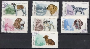 1966 ALBANIA DOGS obliterated stamps - Picture 1 of 1