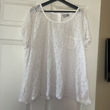 JCP white lace blouse for women 3X