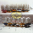 6 MIESZANYCH drewnianych modeli o długości 7,8 cala żaglówka wysoki statek żeglarz jacht wystrój morski
