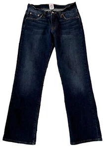 Lucky Brand Dungarees Jeans Womens Sz 4/27 Straight Leg Dark Wash 30” Inseam - Picture 1 of 5