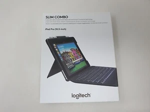 Étui clavier Logitech Slim Combo iPad Pro Air 3 10,5 pouces 920-008406 - Noir - Photo 1/24