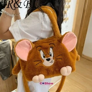Cartoon Katze und Maus Plüsch Handtasche große Kapazität Puppe Tasche Anime Schultertasche - Bild 1 von 7
