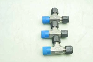 3 New Parker 4-4 RBZ-SS CPI Male Run Tees 1/4" Tube x 1/4" MNPT SS-400-3-4TMT - Picture 1 of 4