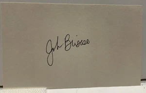 John Briscoe, SIGNED 3x5 Index Card Oakland A’s - Picture 1 of 1