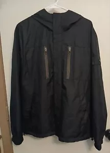 Kenneth Cole New York Men's Black Zip Up Windbreaker Jacket Size L - Picture 1 of 15