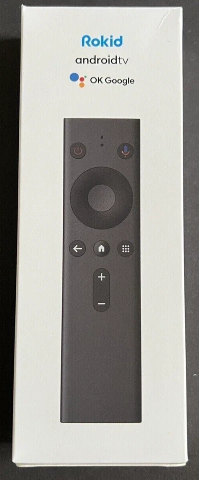 Rokid Station Androidtv 12 Keys Remote OK Google RSR101 Bluetooth Black
