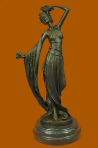 Signed Original Kassin a Tribute to Erte Bronze Sculpture Hand Made Figurine Art - Picture 1 of 10