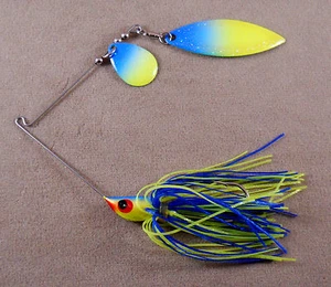Barsch Angelköder DR Custom Spinnerbait 3/8 oz, 1 Colorado & 1 Willowleaf Blade - Bild 1 von 3
