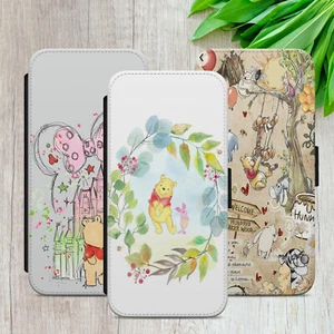 WINNIE THE POOH EEYORE CASE FOR IPHONE SAMSUNG GOOGLE FLIP WALLET PHONE COVER - Picture 1 of 19