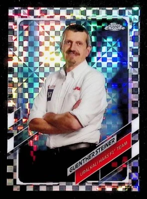 Guenther Steiner 2021 Topps Chrome F1 Checker Flag Refractor #92 - Image 1 of 2