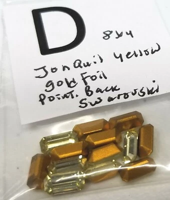 12 de colección 8x4 mm octágono Swarovski estrás punto trasero joyería artesanía reparación # 8005 Foto 1 de 2