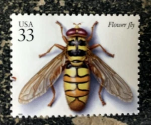 2005USA #3351f 33c Insects & Spiders - Flower Fly Single Stamp Mint - Picture 1 of 1