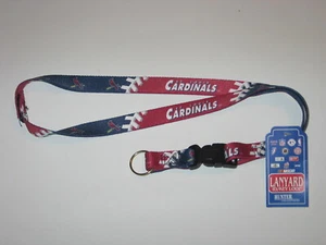 St. Louis Cardinals Lanyard Keychain w/ 'Hook & Loop Breakaway Fastener FREE S&H - Picture 1 of 1