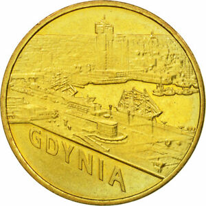 [#585080] Coin, Poland, Gdynia, 2 Zlot, 2011, Warsaw, MBC, Brass, KM:783