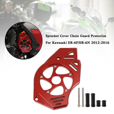 Protector de cadena con cubierta de piñón para Kawasaki Ninja Vulcan 650 ER-6N rojo UE Foto 1 de 4