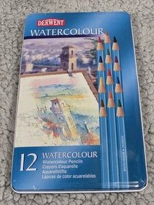 Derwent Watercolour Set of 12 Pencils New Sealed - Picture 1 of 10