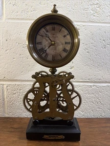 Da Vinci by Anchiano Timeworks Museum Series brass clock Untested - Picture 1 of 7