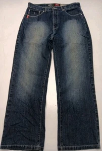 Rare Vintage Y2k Southpole Red Tab Boot Cut Medium Wash Jeans Blue 36×32 - Picture 1 of 17