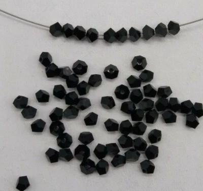 24pc Swarovski Crystal Jet Black 4.5mm Simplicity 5310 Bead; CLEARANCE PRICE - Image 1 of 2