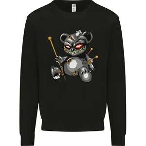 Voodoo Doll Skull Koala Bear Halloween Kids Sweatshirt Jumper - Picture 1 of 3
