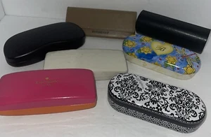 Lot Of 7 Eyeglass Cases + Kate spade& Brighton Frames, Prada, Coach & Burberry + - Picture 1 of 20