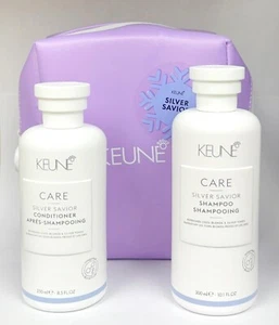Keune Care Silver Savior Shampoo 10.1 oz AND Conditioner 8.5 oz-IN A GIFT BAG - Picture 1 of 2