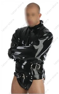 240b Látex Goma Goma Chaqueta de Fuerza Abrigo Carpetas Cinturones Personalizado 0.7mm Catsuit - Imagen 1 de 5