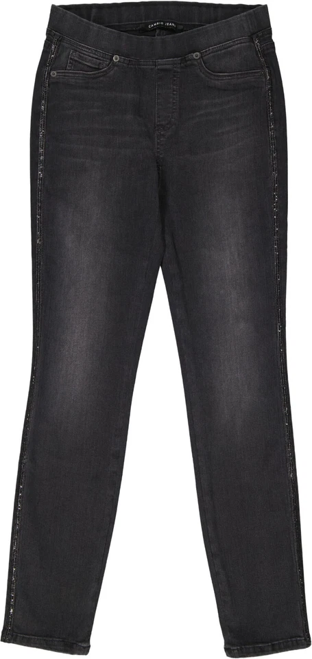 Damen Stretchjeans Gr. 38 schwarz von CAMBIO neu mit Bund