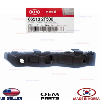 Soporte de retención de parachoques genuino delantero izquierdo lado del conductor OEM Kia Optima 2014-2015 Foto 1 de 4