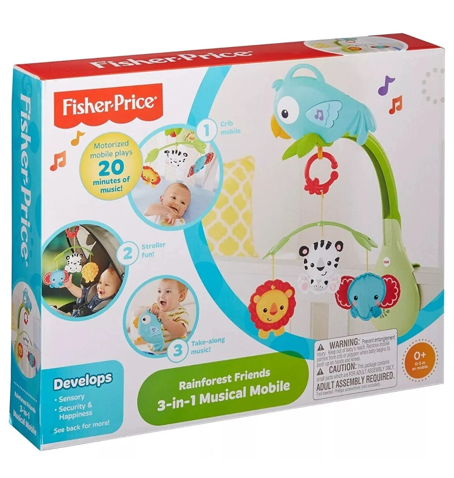 Fisher-Price - Móvil con música - Selva tropical niños bebés bebés Foto 1 de 4
