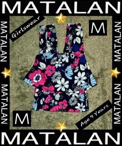 ❤MATALAN GIRLS BOLD FLORAL TIERED STYLE 100%COTTON JUMPSUIT AGE 9YRS~WORN ONCE❤ - Picture 1 of 12