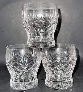 Tumbler cristallo inciso trasparente set di 3 once - Foto 1 di 5
