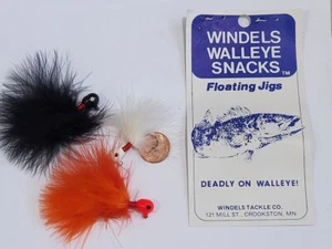 Three ( 3 ) Floating Head Hair Jig Maribou Marabou Trout Steelhead Walleye Lure - Imagen 1 de 7